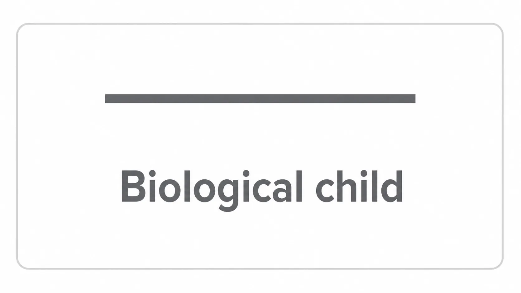 Biological Child Symbol Biological Child Symbol