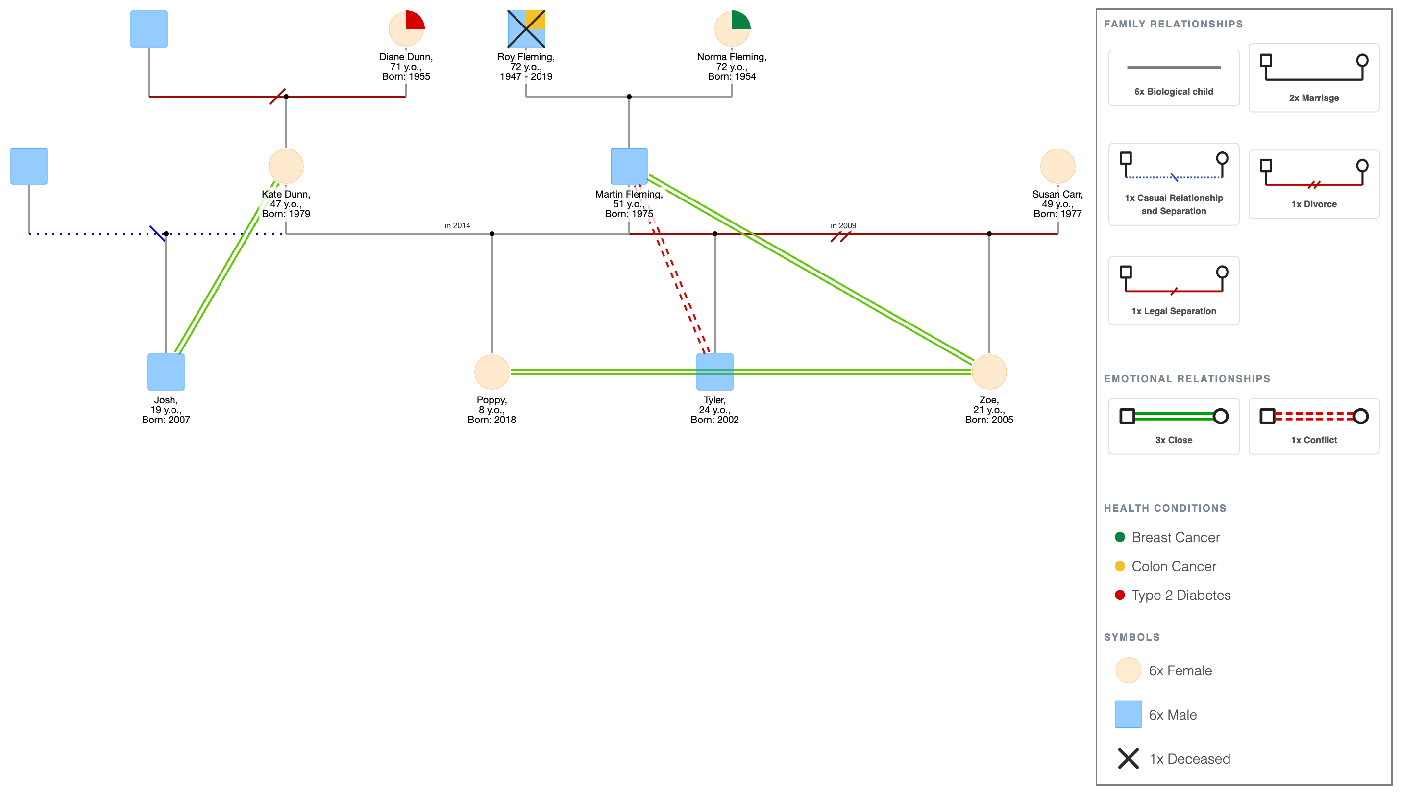Layered Complexity: The Fleming Family Genogram Example