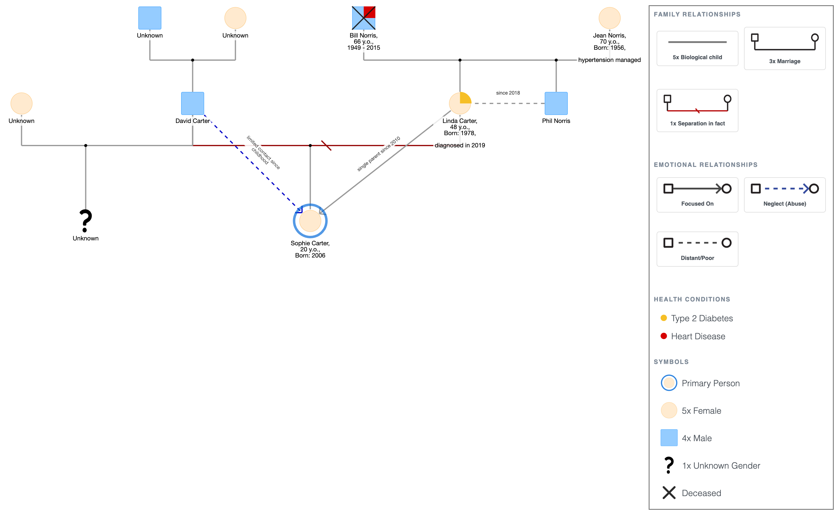 Sample Family Genogram Assignment