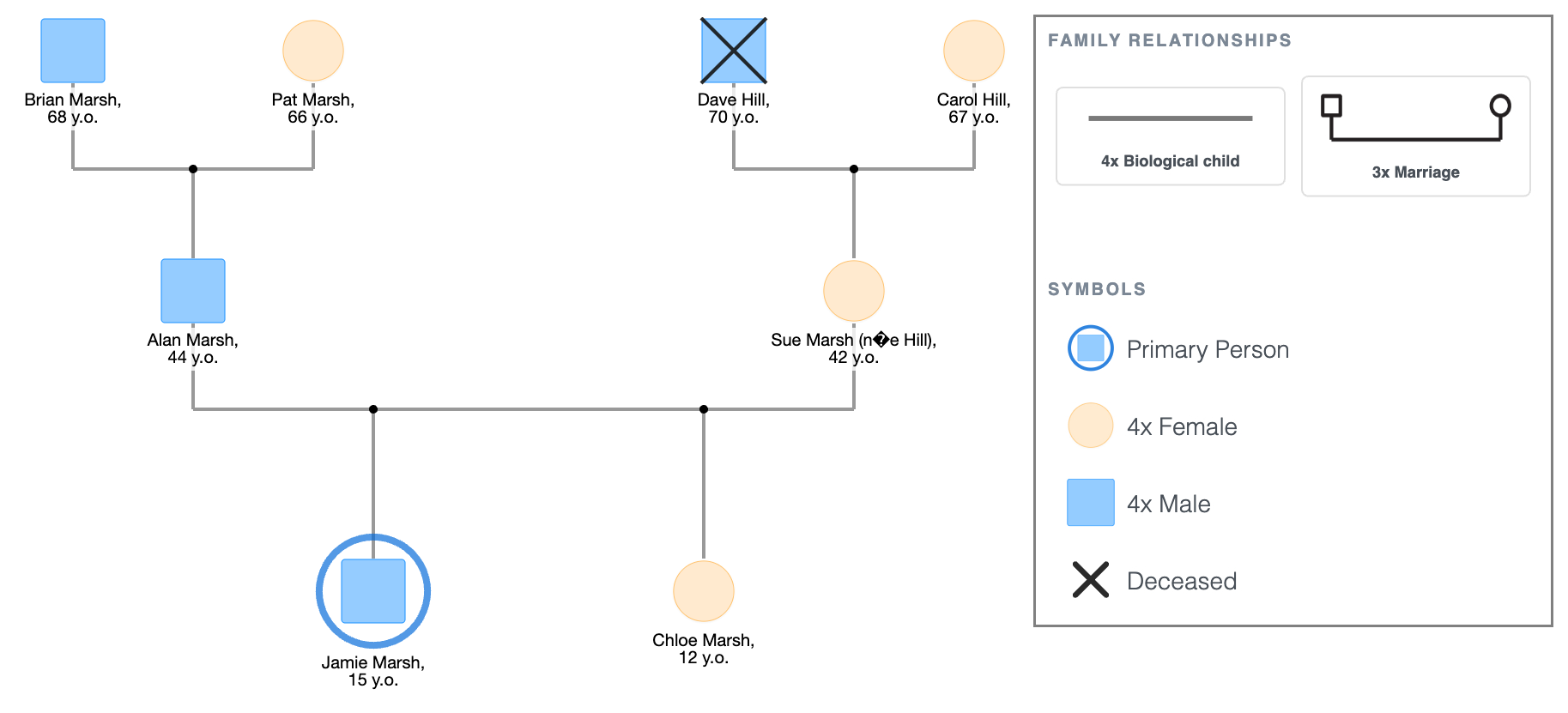 School or Class Exercise Genogram